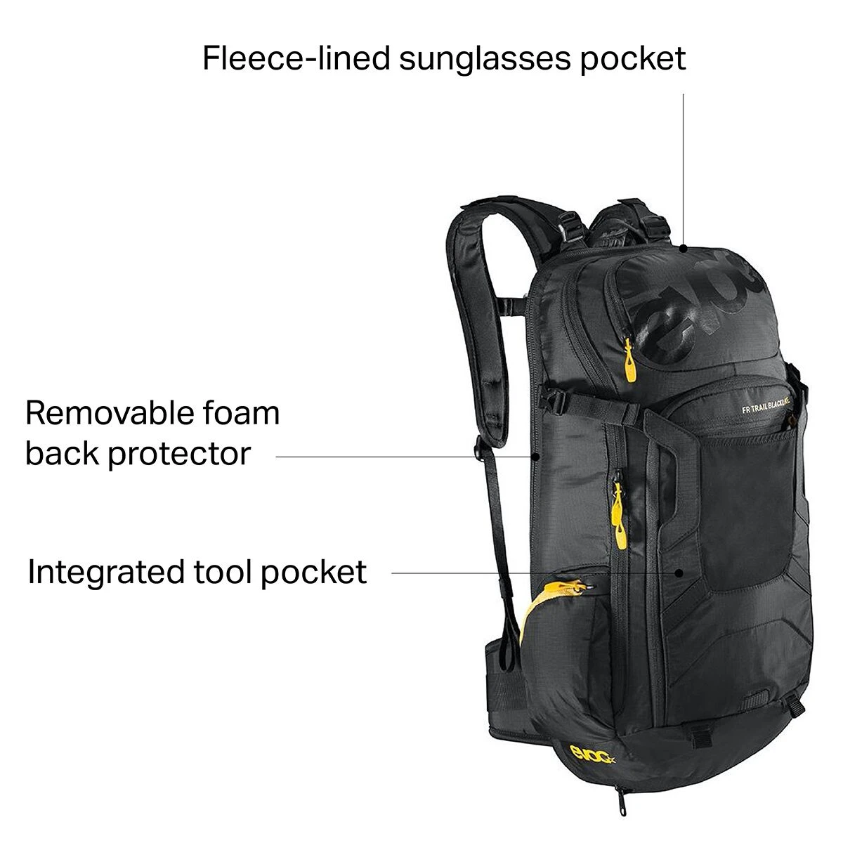 Evoc FR Trail Blackline Protector 22L Hydration Pack 4 Evoc FR Trail Blackline Protector 22L Hydration Pack - Image 2
