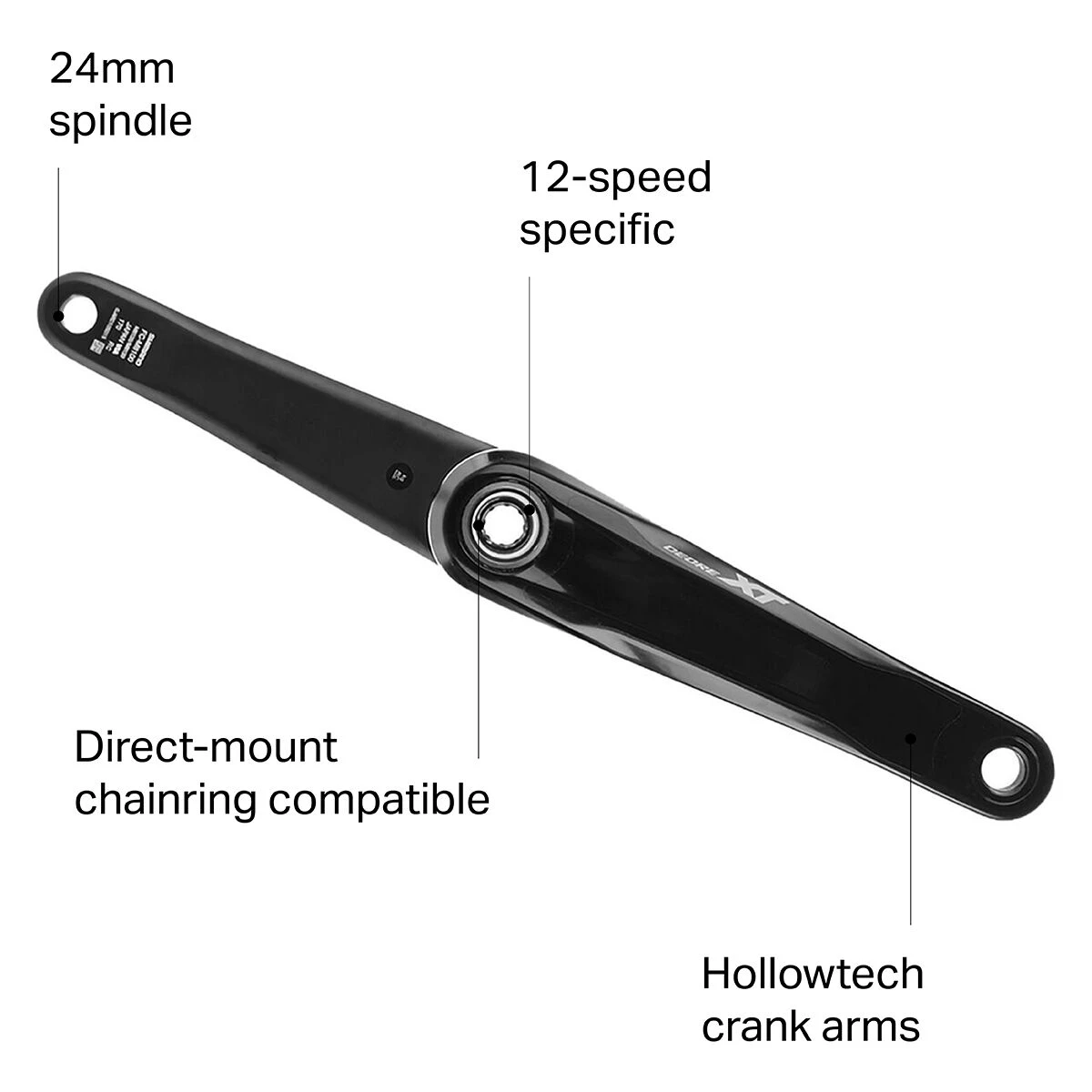Shimano XT FC-M8100 1x Crank Arms 4 Shimano XT FC-M8100 1x Crank Arms - Image 2