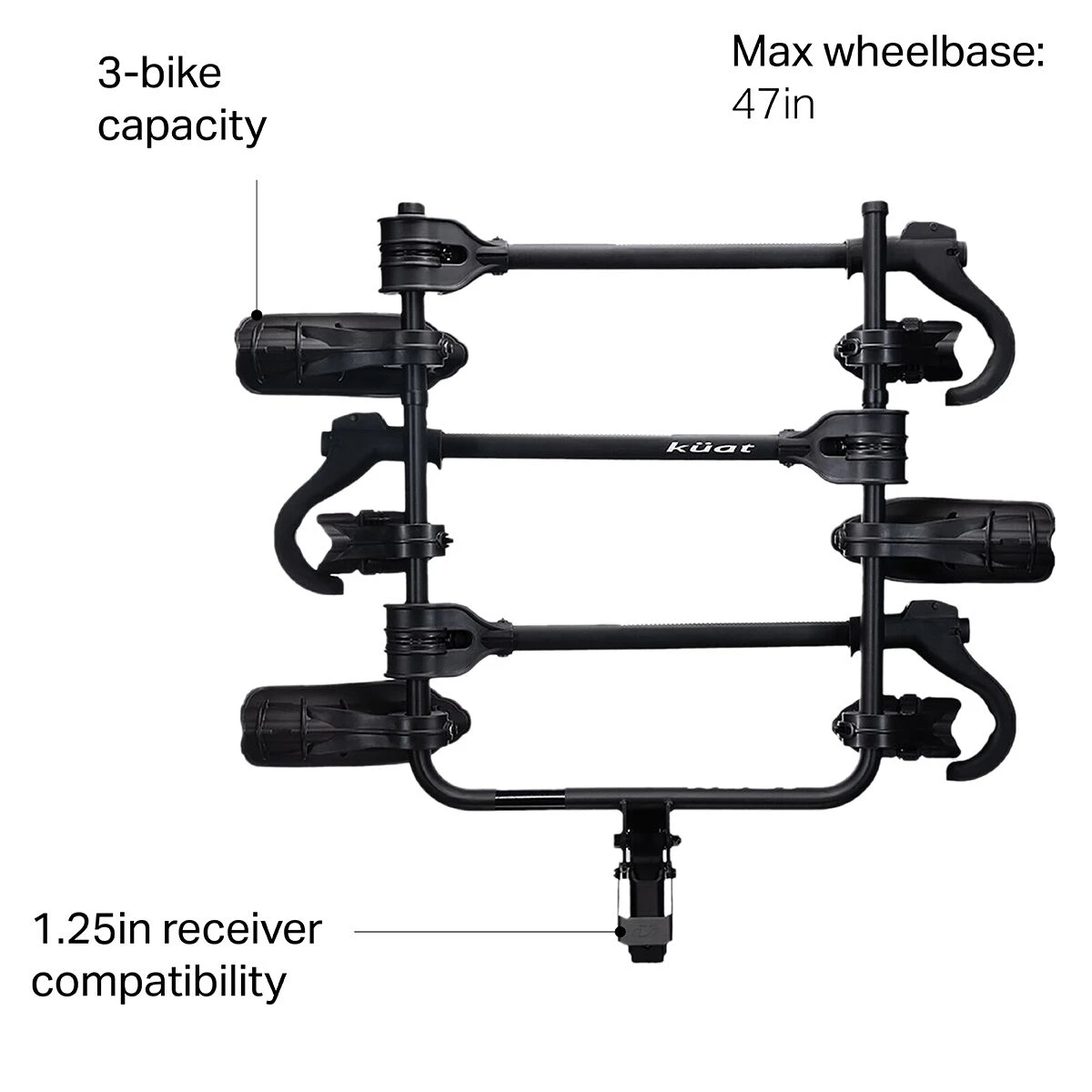 Kuat Transfer V2 3 Bike Hitch Rack 3 Kuat Transfer V2 3 Bike Hitch Rack