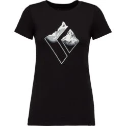 Black Diamond Mountain Logo T-Shirt - Women's 9 Black Diamond Mountain Logo T-Shirt - Women's -Patagonia Shop BLA D2 6
