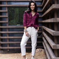 Reagan Twill Long-Sleeve Top - Women's -Patagonia Shop BRIWIN D3