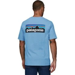 Patagonia P-6 Logo Short-Sleeve Responsibili-T-Shirt - Men's -Patagonia Shop LAGBLU 1