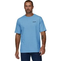 Patagonia P-6 Logo Short-Sleeve Responsibili-T-Shirt - Men's -Patagonia Shop LAGBLU D1
