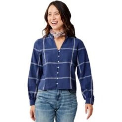 Reagan Twill Long-Sleeve Top - Women's -Patagonia Shop NAVWIN