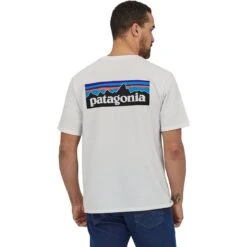 Patagonia P-6 Logo Short-Sleeve Responsibili-T-Shirt - Men's -Patagonia Shop WHI 1